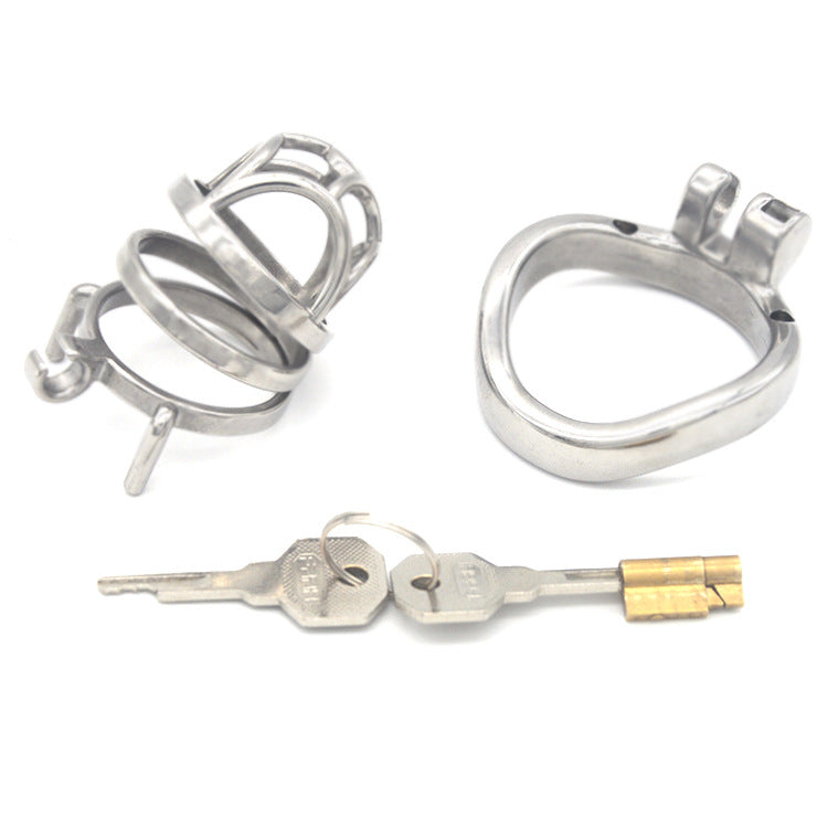 Cockscrew Stainless Steel Adjustable Chastity Cage