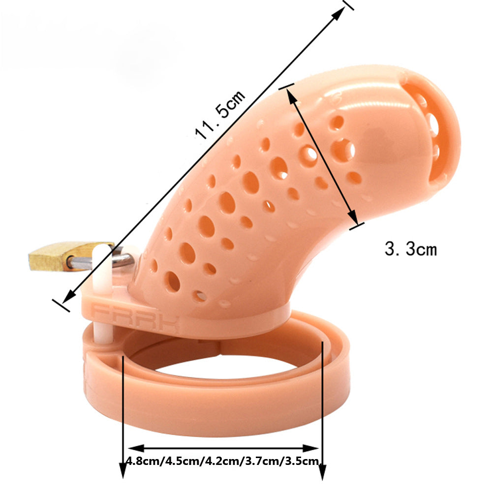 Spotted Dick Chastity Cage