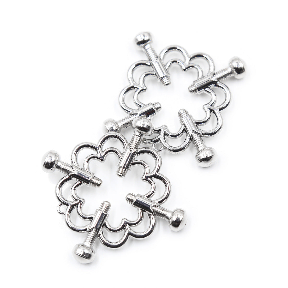 Flower Shaped Screw Tightening Nipple Clamps