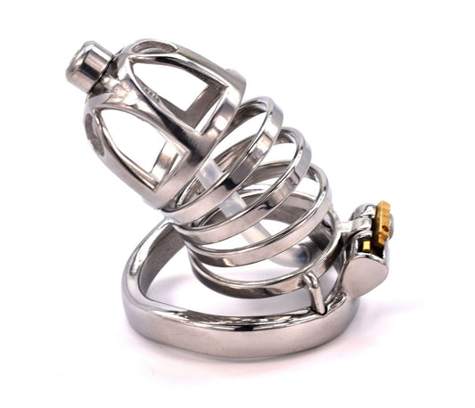 Chastity Cage with Silicone Urethral Sound