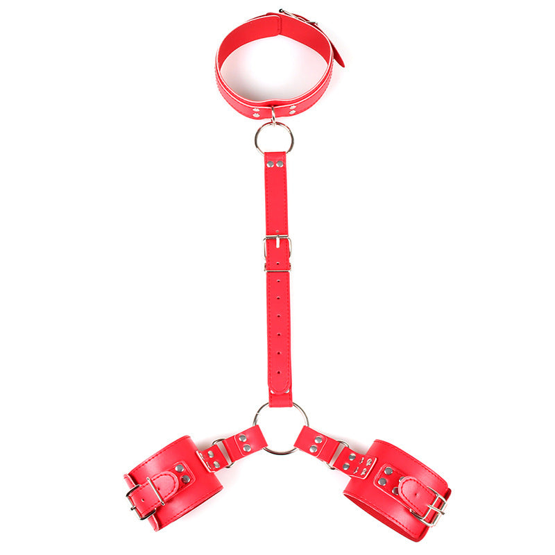 PU Leather Wrist-to-Neck Restraint