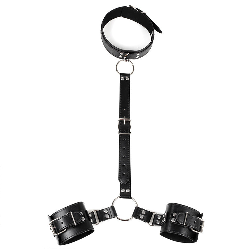 PU Leather Wrist-to-Neck Restraint