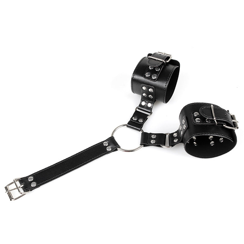 PU Leather Wrist-to-Neck Restraint