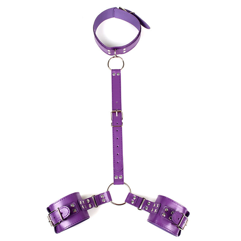 PU Leather Wrist-to-Neck Restraint