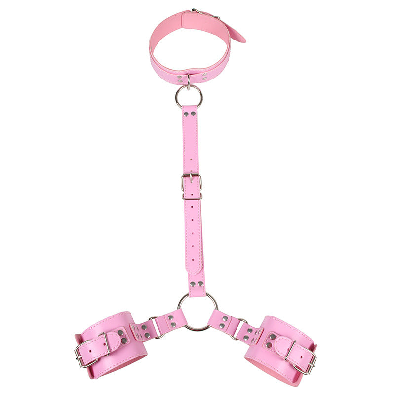 PU Leather Wrist-to-Neck Restraint