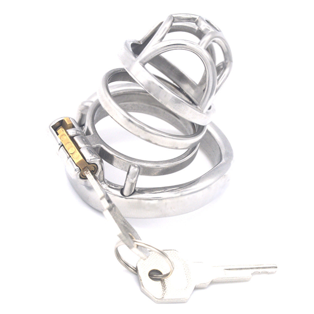 Cockscrew Stainless Steel Adjustable Chastity Cage