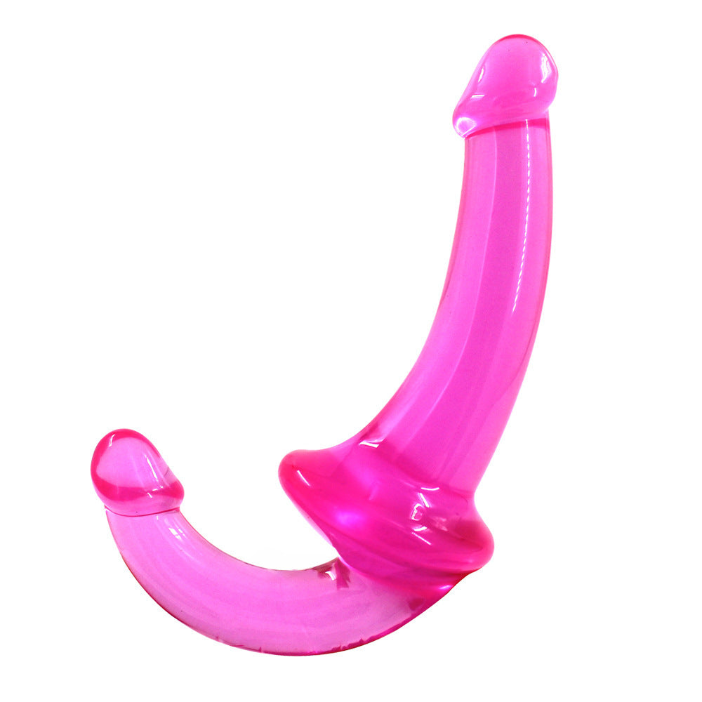 Crystal Clear Curveball Double Ended Dildo