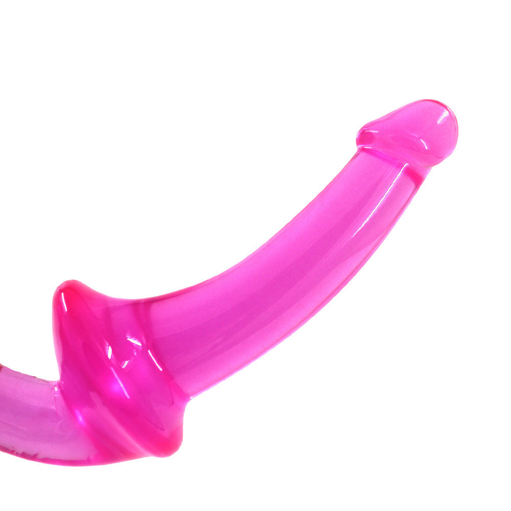 Crystal Clear Curveball Double Ended Dildo