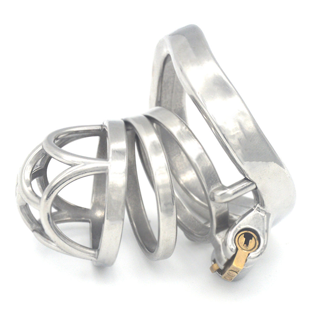 Cockscrew Stainless Steel Adjustable Chastity Cage