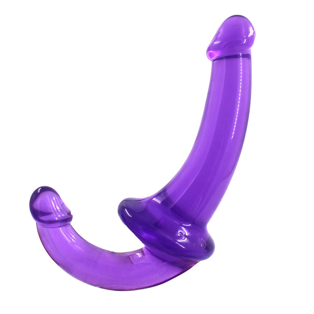 Crystal Clear Curveball Double Ended Dildo