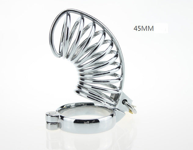 Stainless Steel Spiral Chastity Cage