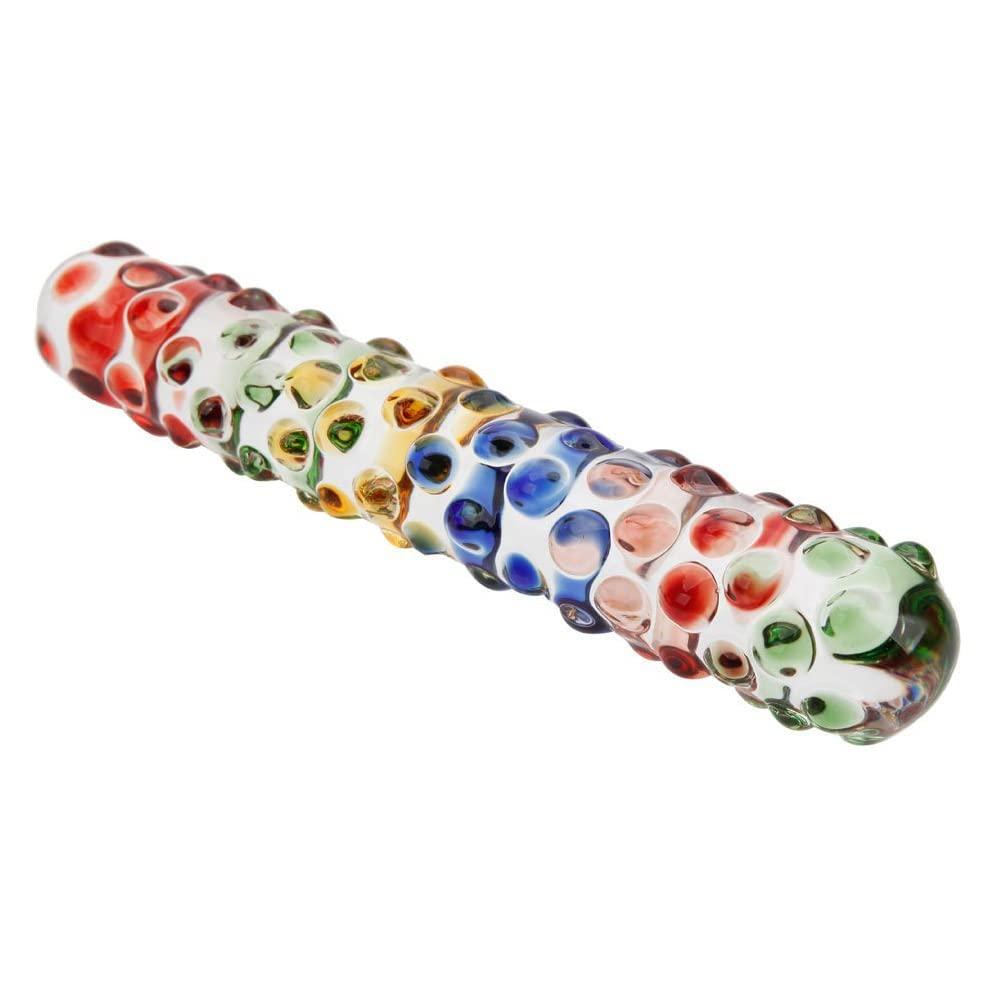 Glacier Rainbow Textured Dildo