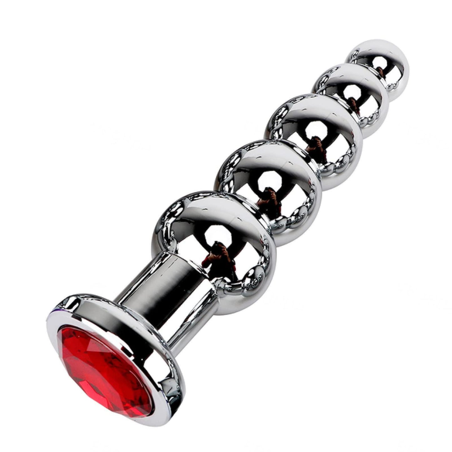 Jewel Beaded Aluminium Butt Plug