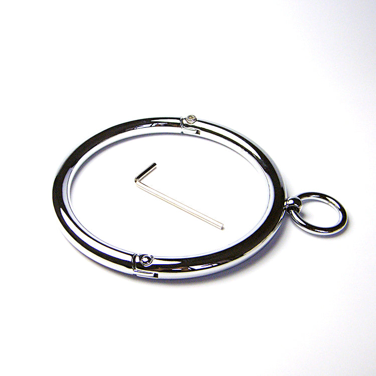 Stainless Steel Allen Key Locking Bondage Collar