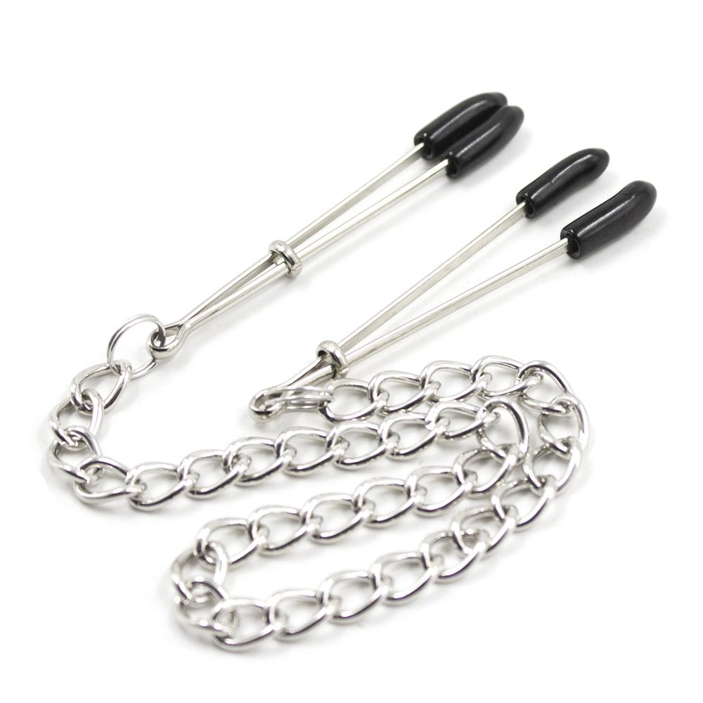 Adjustable Stainless Steel Chained Nipple Grips