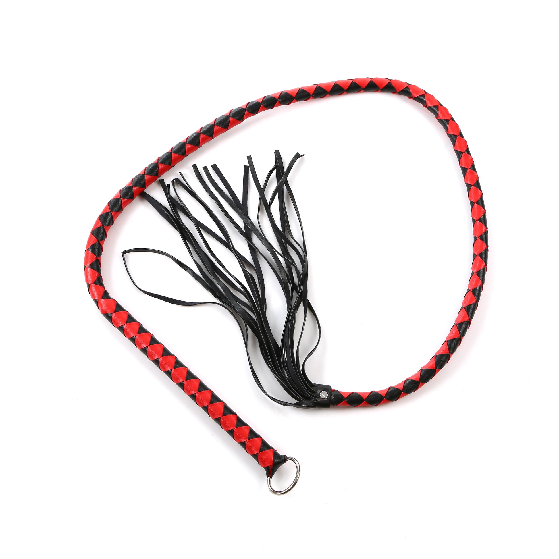 Black and Red Fetish Bull Whip