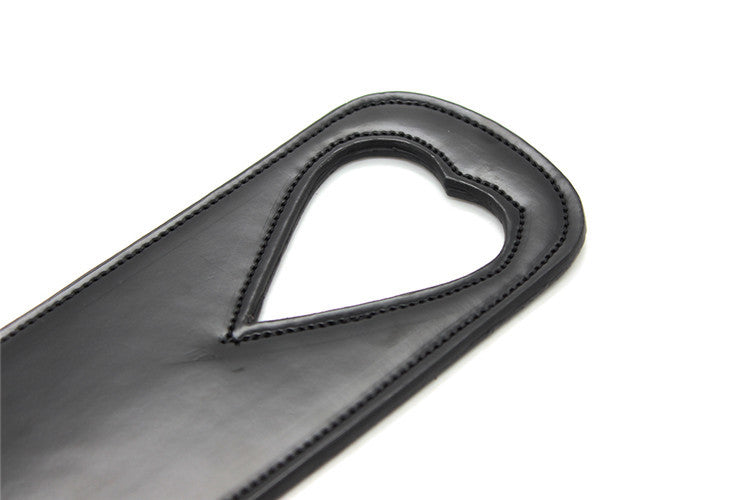 Faux Leather Spanking Paddle with a Heart Design