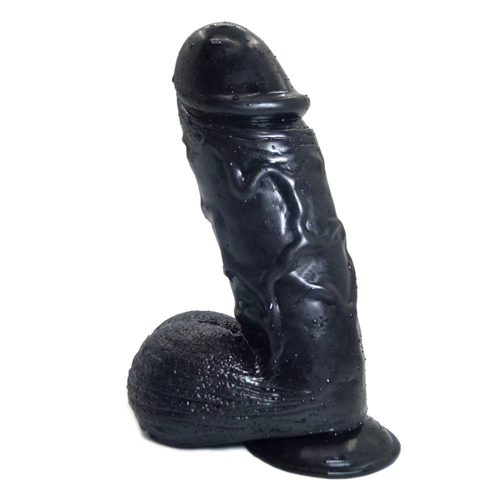 Bruno - Monster, Black Silicone Dildo with Strong Suction Base