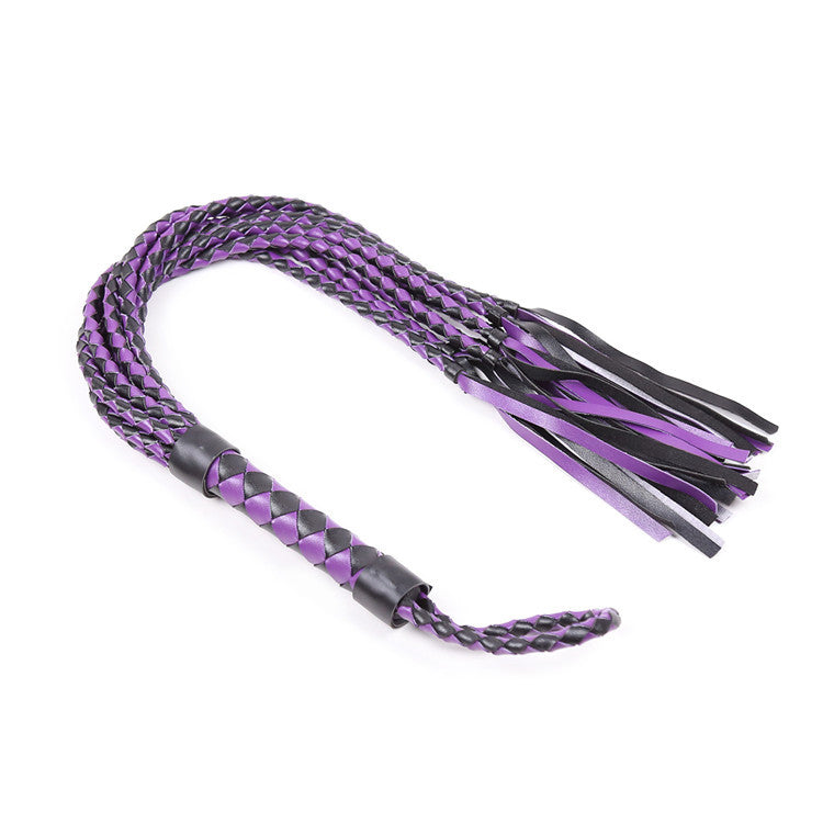 Purple Plaited Fetish Flogger