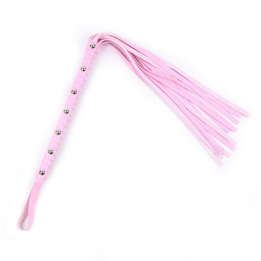 Rivet Detail Faux Leather Flogger