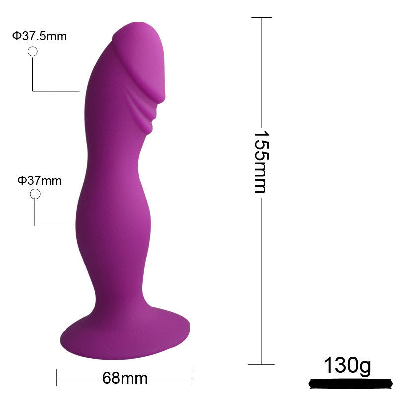 Sensual Waves Silicone Suction Cup Dildo