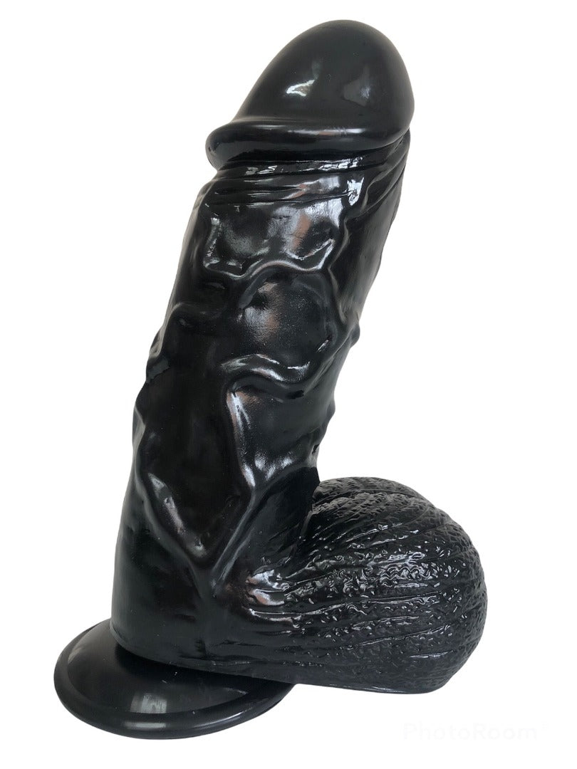 Bruno - Monster, Black Silicone Dildo with Strong Suction Base