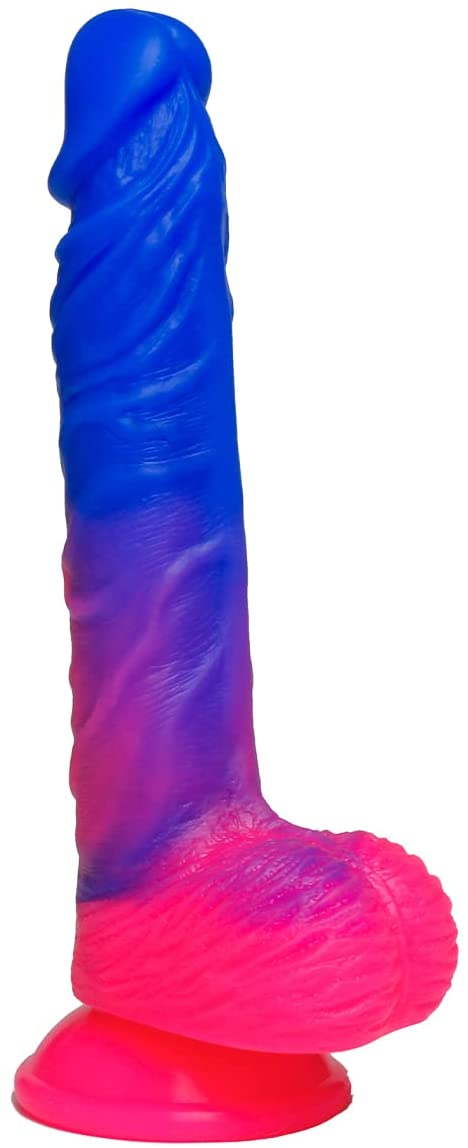 9 Inch Realistic Colourful Suction Cup Dildo