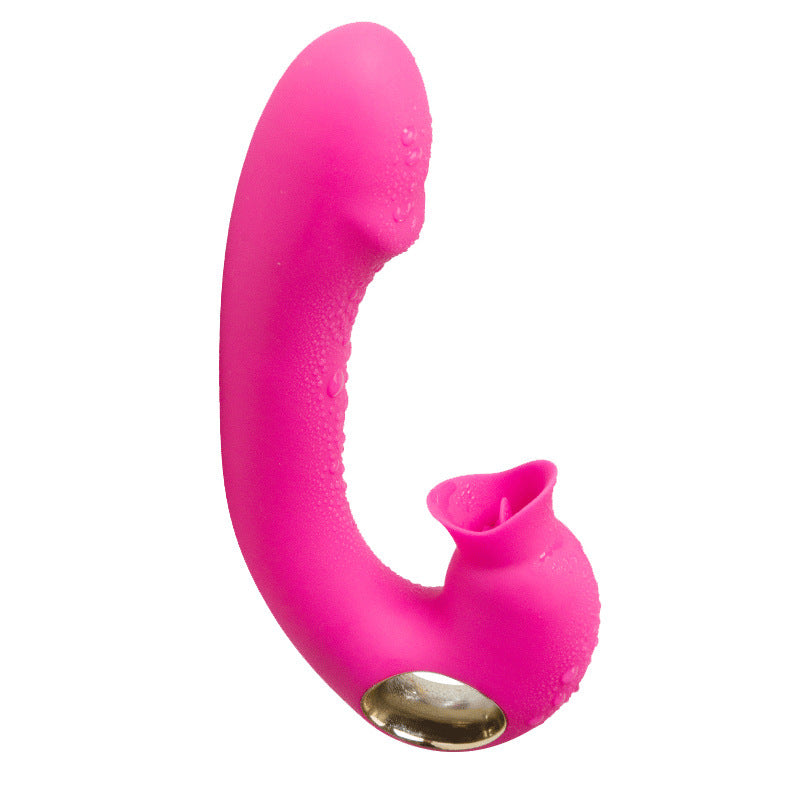 Double Pleasure G-Spot and Clitoral Licking Vibrator