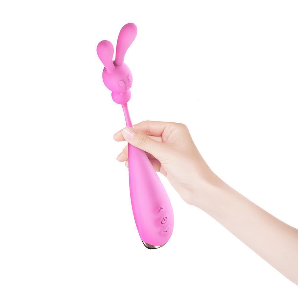 Clitoris and Nipple Vibrator Wand - 3 Heads & 7 Modes