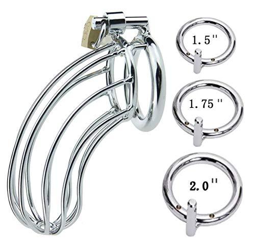 Large Stainless Steel Cock Cage with Lock