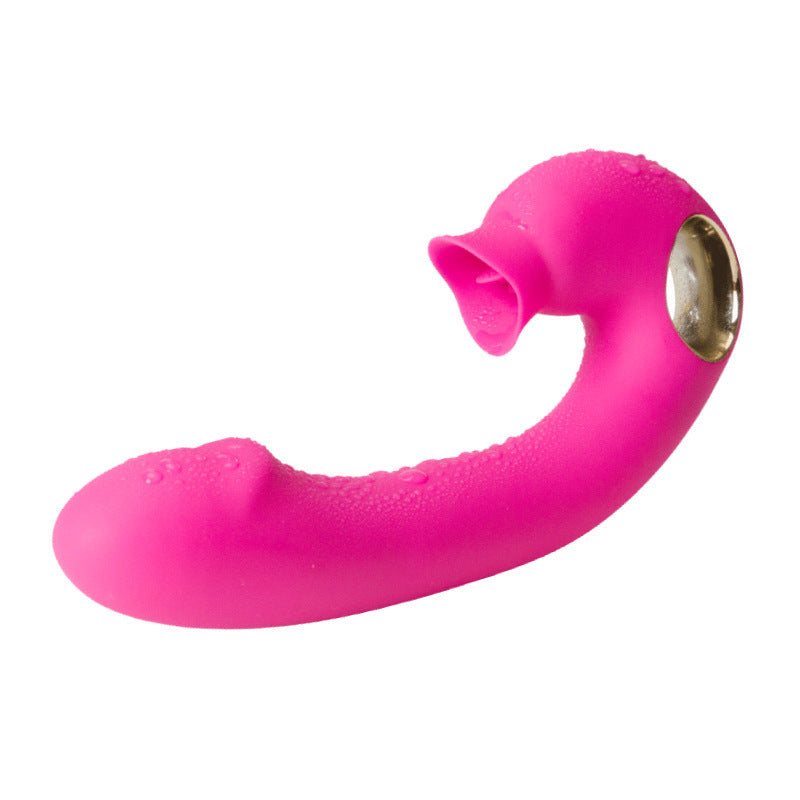 Double Pleasure G-Spot and Clitoral Licking Vibrator