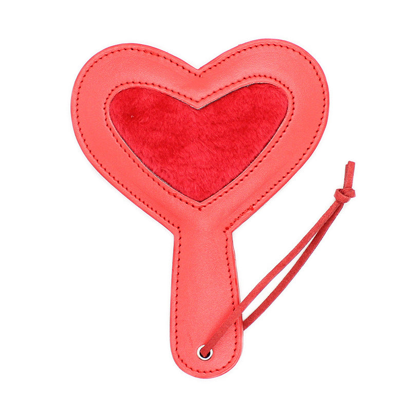 Heart Shaped Leather Paddle