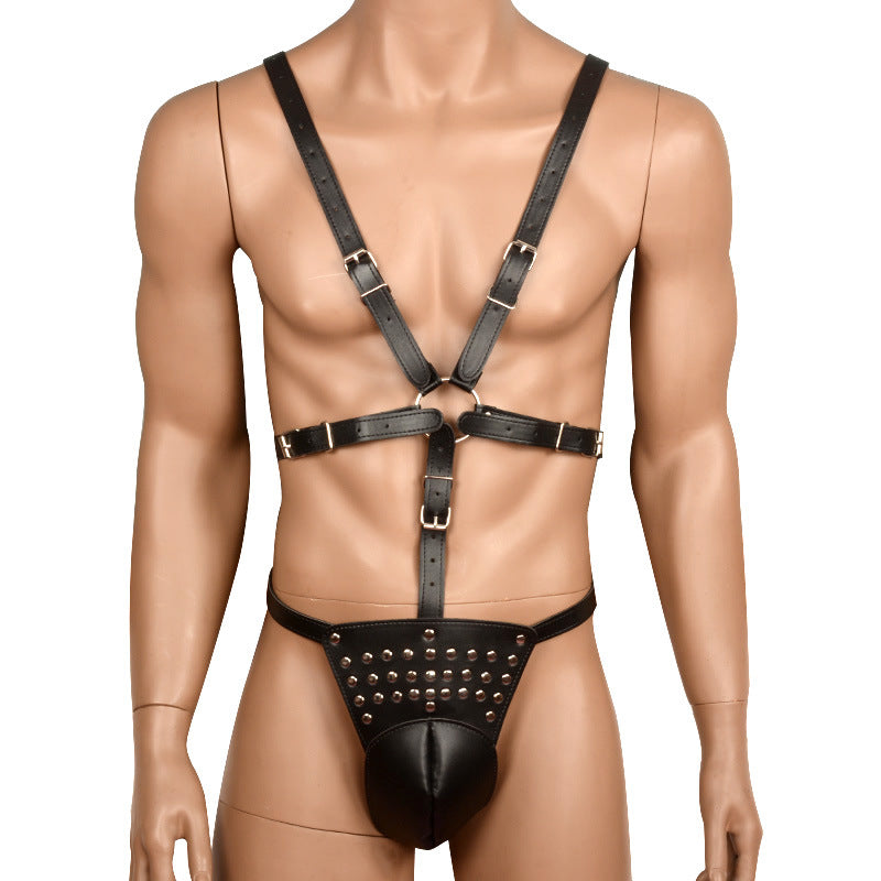 Male Power Jouster Pouch Body Harness