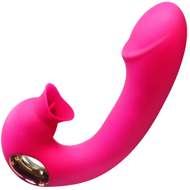 Double Pleasure G-Spot and Clitoral Licking Vibrator