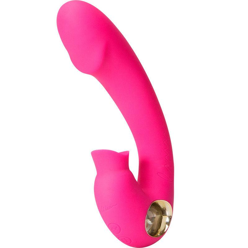 Double Pleasure G-Spot and Clitoral Licking Vibrator