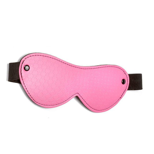 Pink Faux Leather Sex Eye Mask