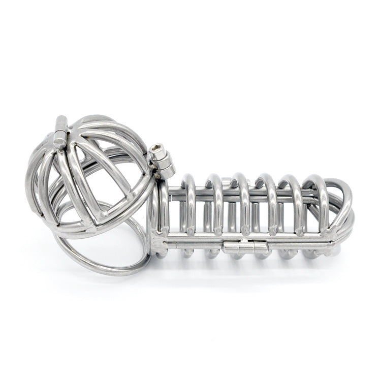 Multi Ring Chastity and Scrotum Cage