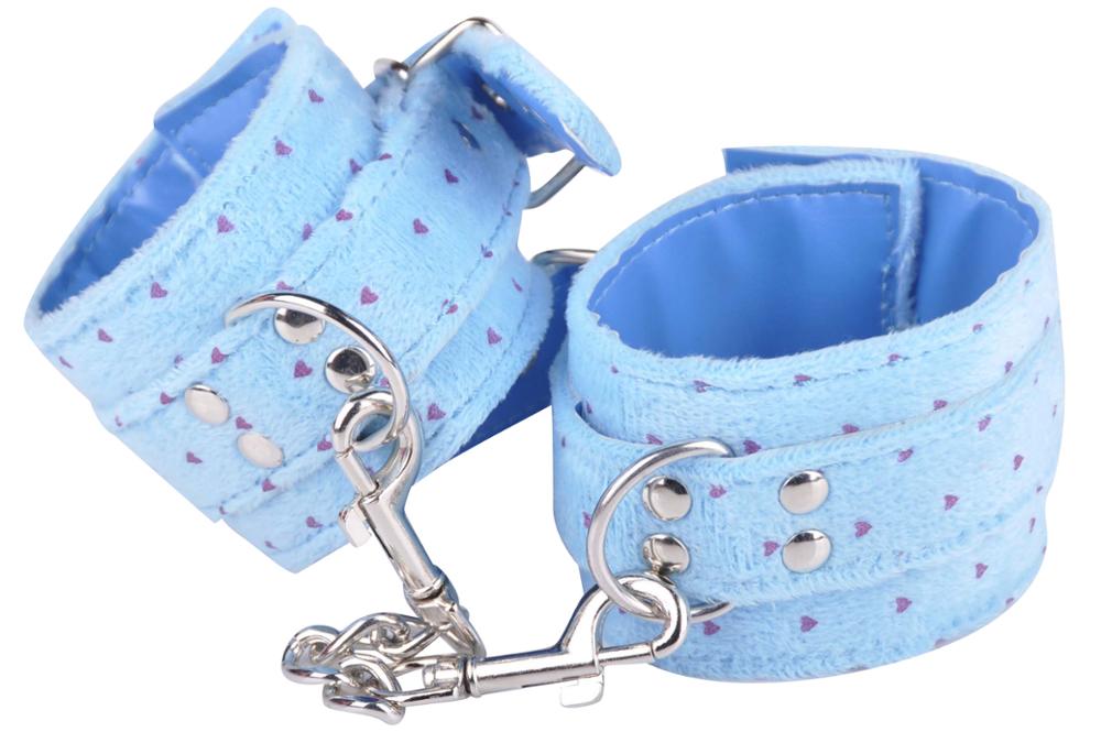 Blue Couples Bondage Kit Hand Cuffs