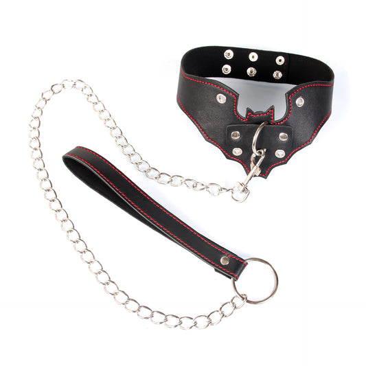 Black Faux Leather 'Bat Style' Bondage Kit