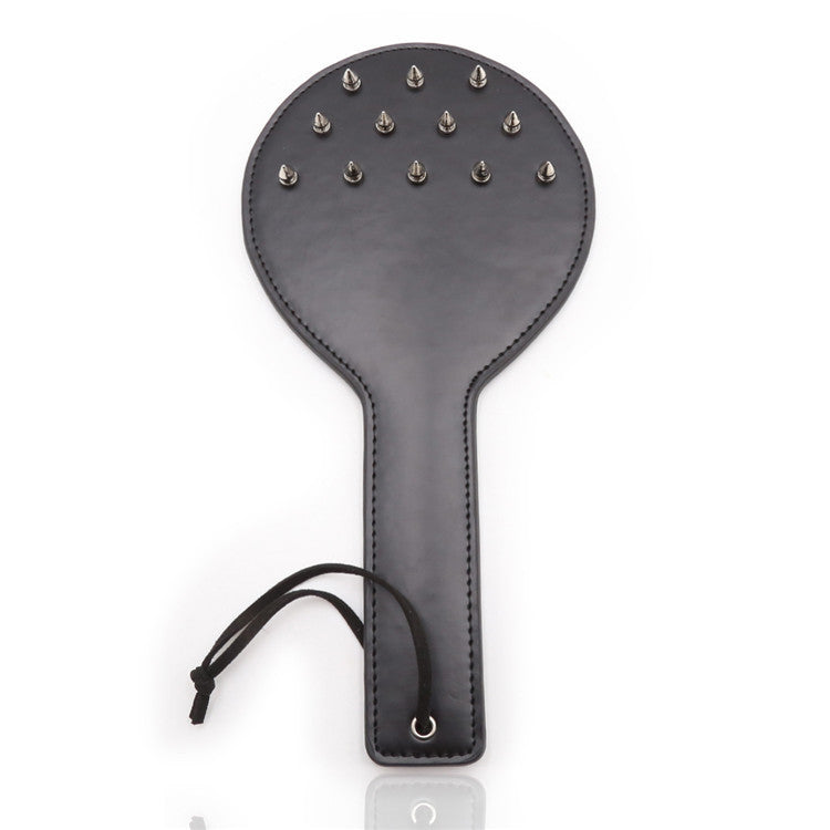 Faux Leather Spiked Fetish Spanking Paddle