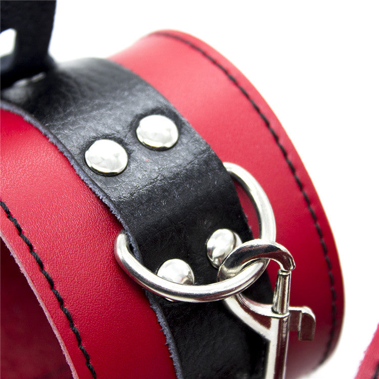 PU Leather Lockable Handcuffs