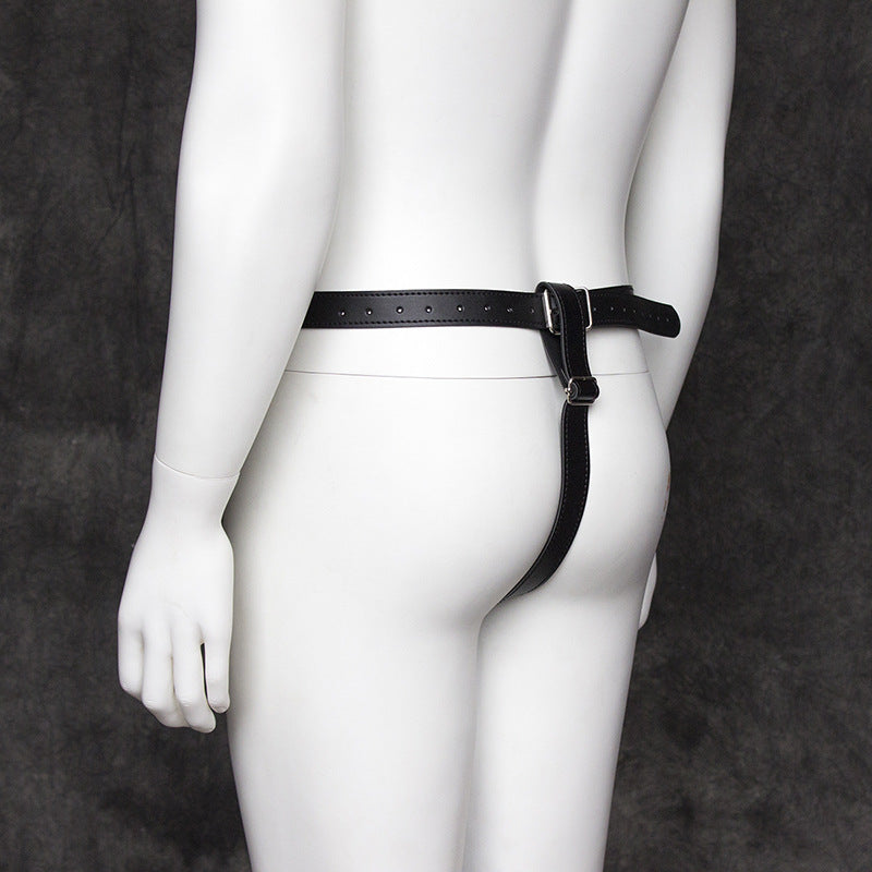 Male Chastity Belt with Buckle Detail